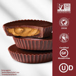 Two pack wrapper of imported American chocolate peanut butter candies