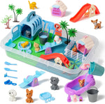 Sikmcle 36 piece pet sensory bin kit front view