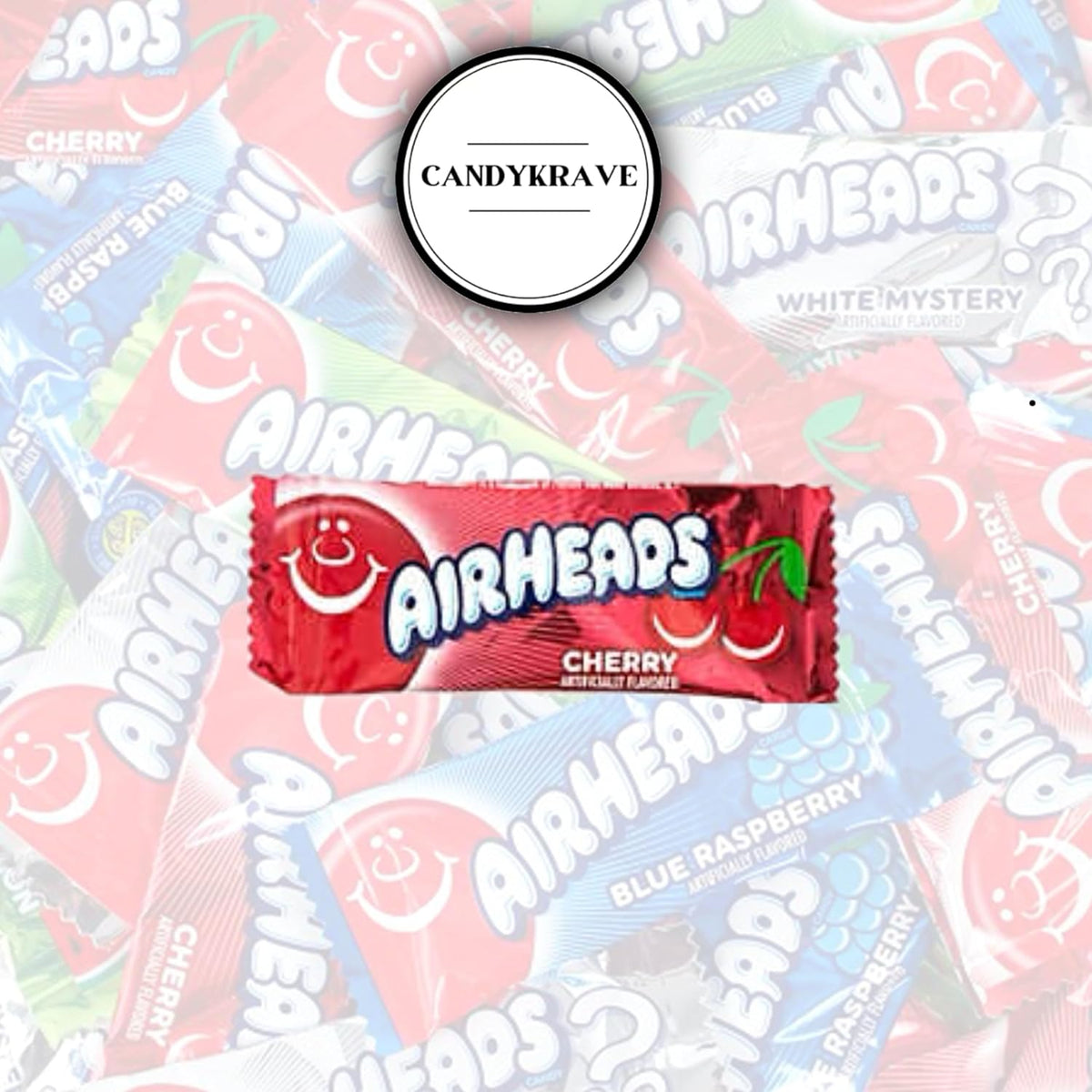 Non melting chewy fruit taffy Airheads cherry mini bars for candy buffets