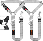 Removable Dog Seat Belt Harness for Car, 3 in 1 Pet Dog Car Seatbelt Leash, Retractable Restraint Secures to Vehicle Headrest & Adjustable Reflective Bungee Dog Seatbelt Tether, Blue and Black - Image 13