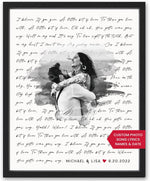 Papermints Personalized Song Lyrics Wall Art front view