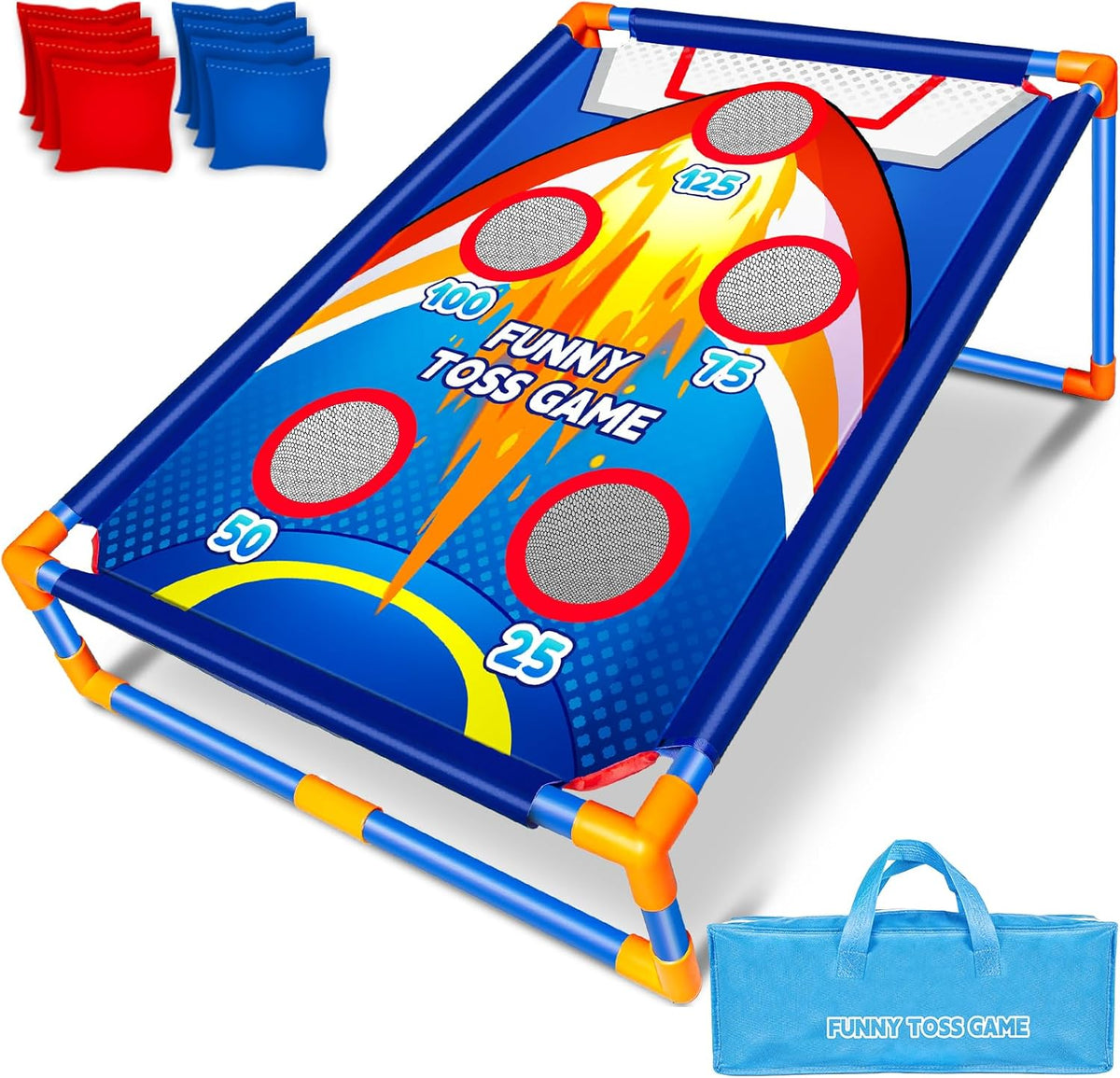 ShyLizard Rocket Theme Bean Bag Toss Game front view