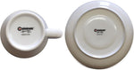 CUISINOX White Porcelain Espresso Cups and Saucers Set, 2 oz., Set of 6 - Image 4