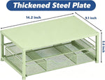 OPNICE office organizer demonstrating keyboard storage space underneath
