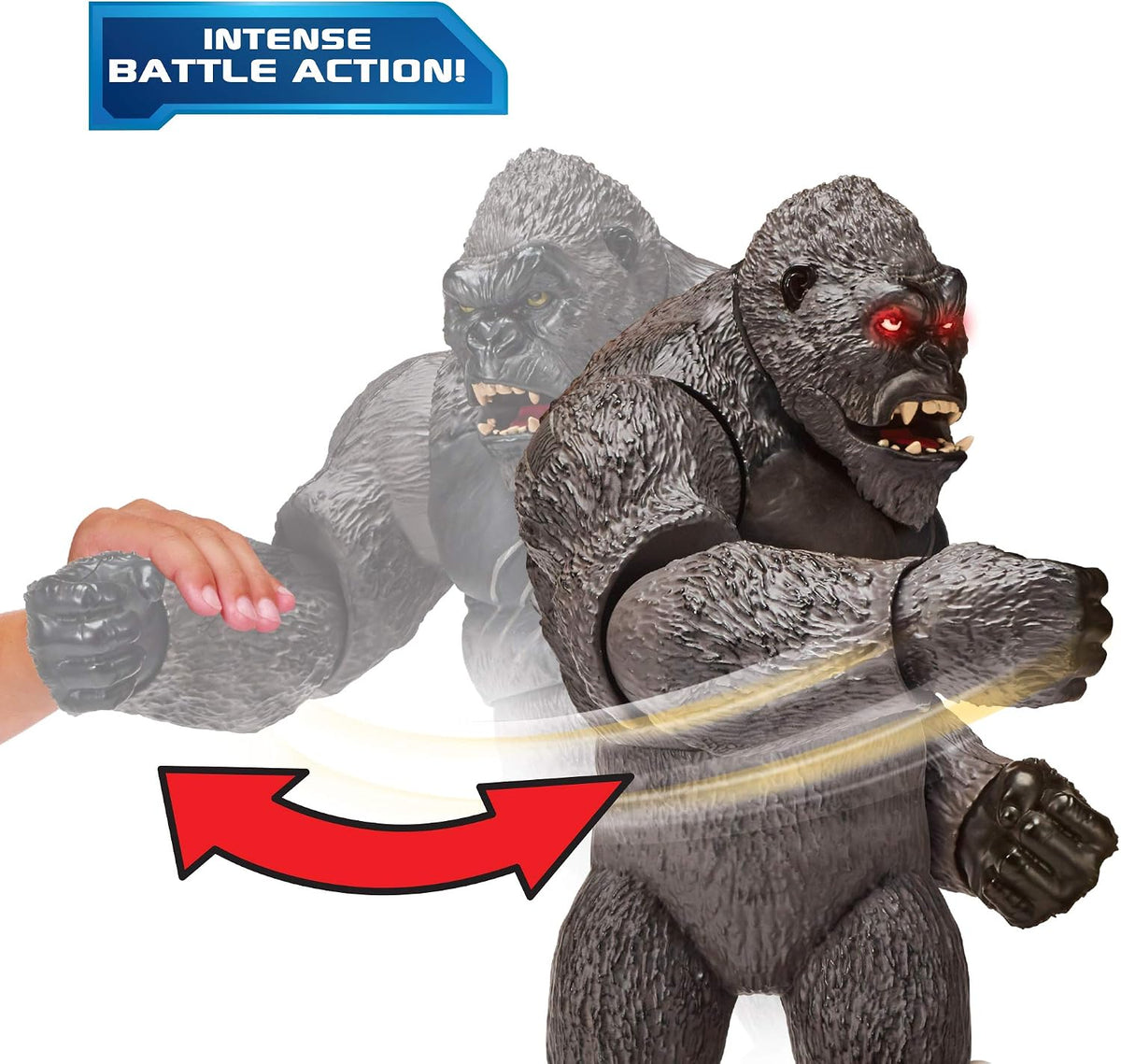 MonsterVerse Mega Kong figure glowing eyes and facial close up