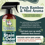 Using Sprinkle and Sweep enzyme spray on home carpet