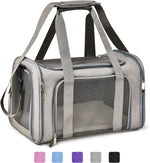 Henkelion Large Cat Carriers Dog Carrier Pet Carrier for Cats Dogs Puppies up to 25Lbs, Big Dog Carrier Soft Sided, Travel Puppy Carrier - Large - Grey - Image 1
