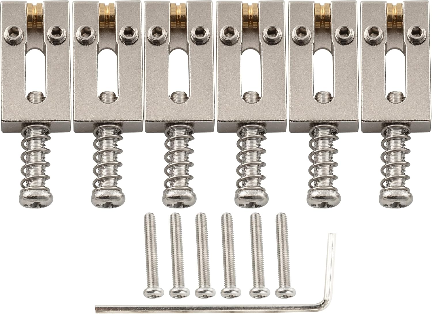 Musiclily guitar bridge saddles front view