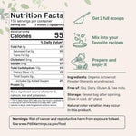Micro Ingredients organic arrowroot powder back label details
