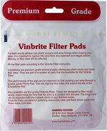 Harris Vinbrite filter pads stack showing fine white texture