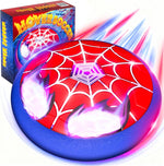Fzlirou light up hover soccer ball front view showing glowing spider web pattern