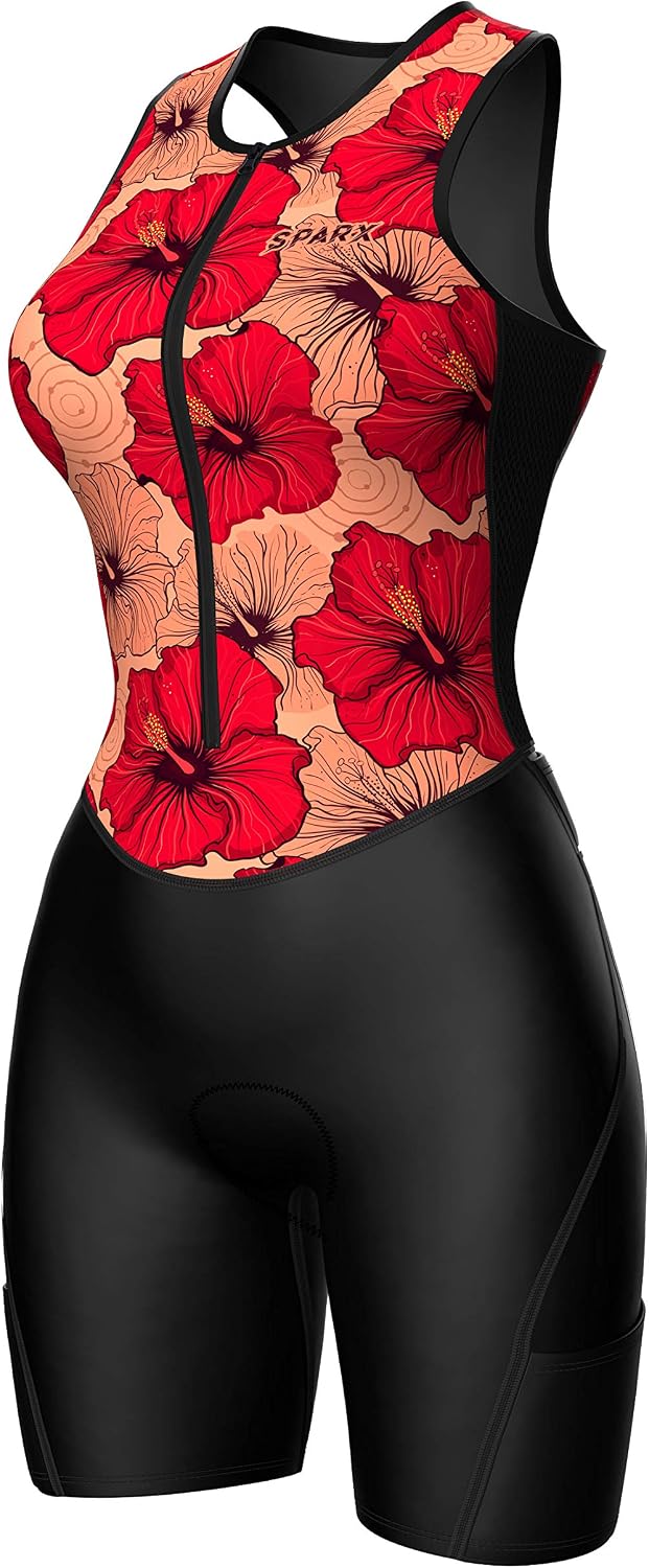 Sparx women triathlon suit front view activewear