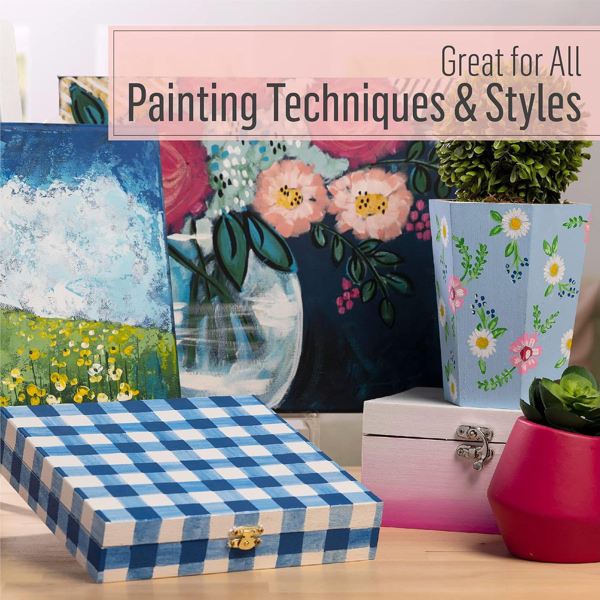 FolkArt acrylic paint bottle packaging overview