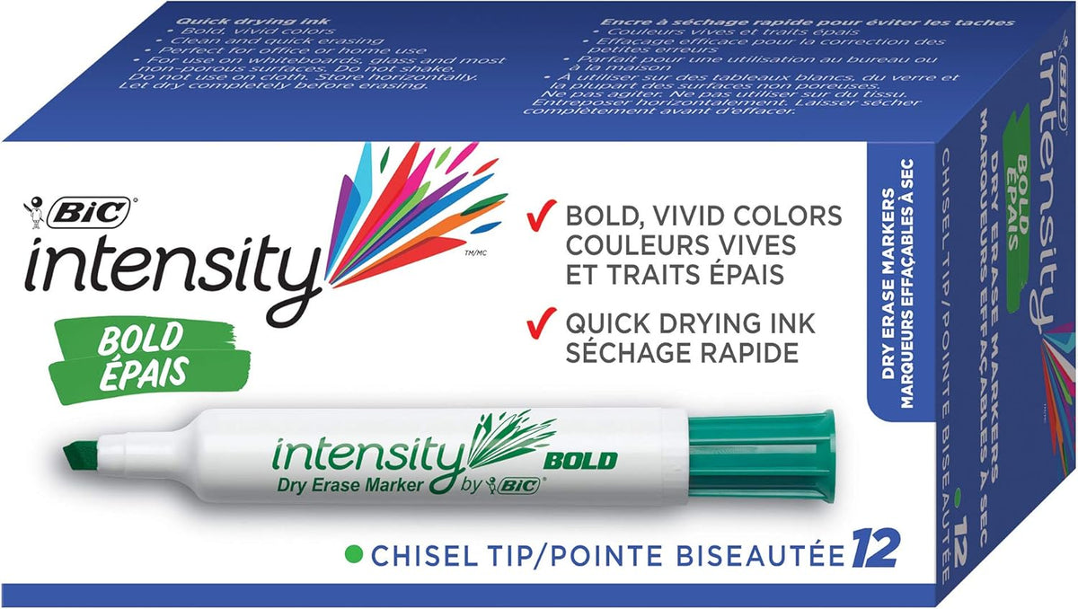 BIC Great Erase dry erase marker box front view
