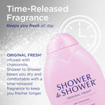 Shower To Shower Fresh Body Powder lifestyle application shot