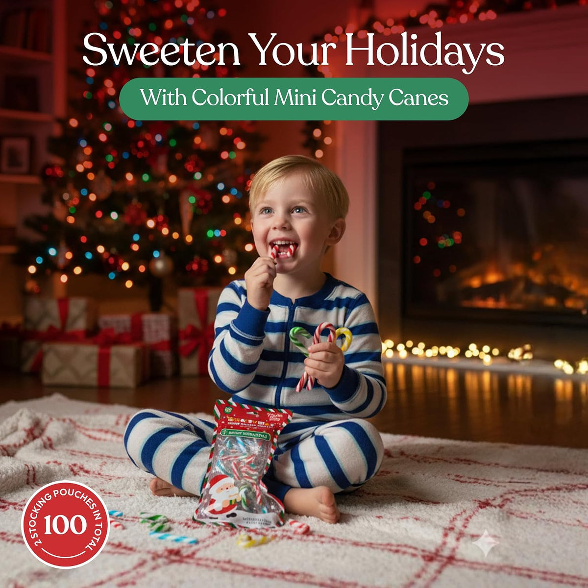 Authentic USA imported Twinkle Bites Christmas themed confectionery product display