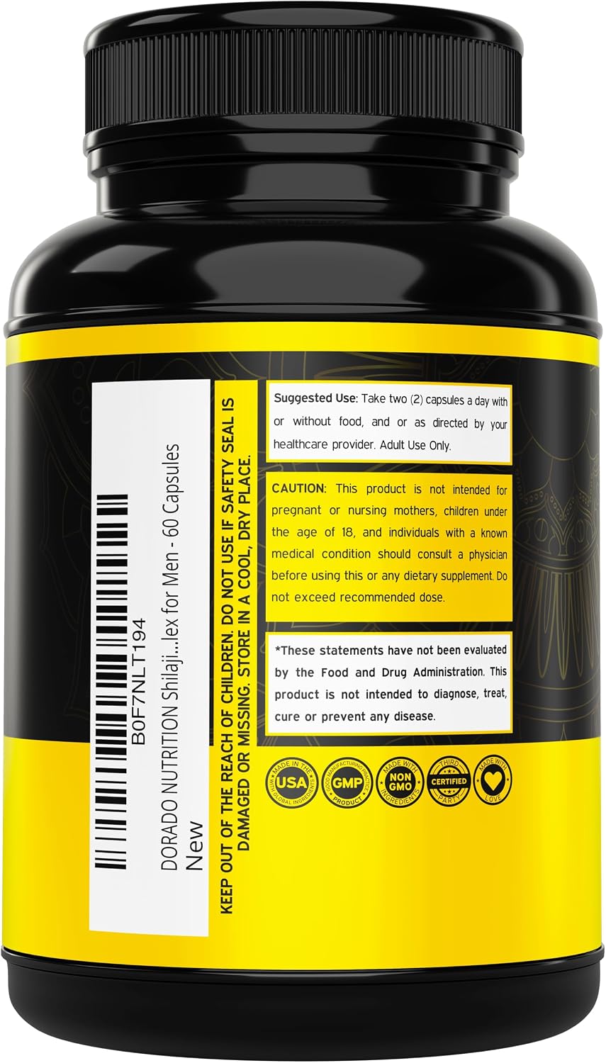 Dorado Nutrition Shilajit Supplement vegan capsule texture