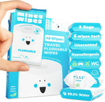 Moonies Impossibly Compact Travel Flushable Wipes front view