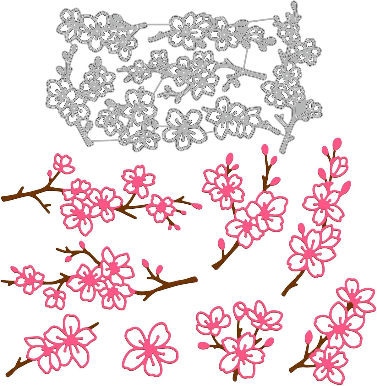 GLOBLELAND Hibiscus Lilies Cutting Dies for Card Making Flowers Cut Die for DIY Scrapbooking Journal Embossing Paper Craft Decor - Image 11