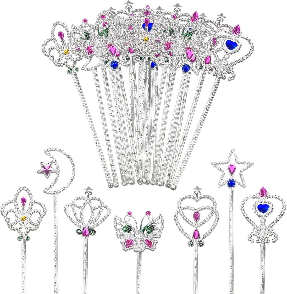 PPXMEEUDC fairy magic dress up wand set front view