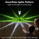 Automatic dusk to night glowing cold white path lights in yard