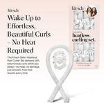 Kitsch satin heatless curling rod with matching scrunchies