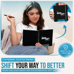Behavior Shift Brain Shift Journal back view and size display
