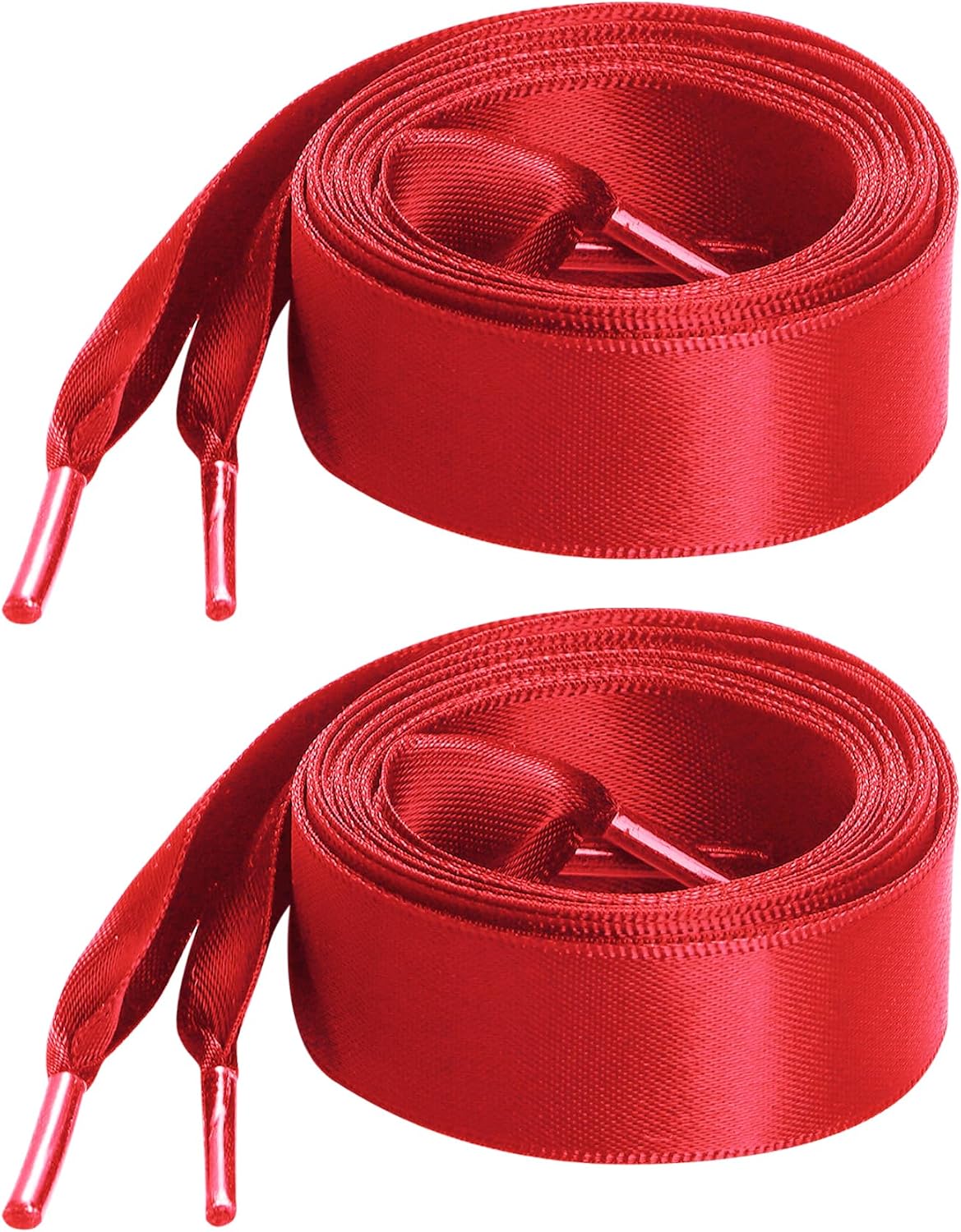 Marrywindix 2 Pairs 47" Flat Satin Ribbon Shoelaces Silk Shoestring Wide Shoe Laces for Sneaker Skate Shoes Boots Sport Shoes - Image 11