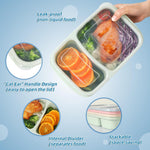 WdrKo lunch box two compartment food storage