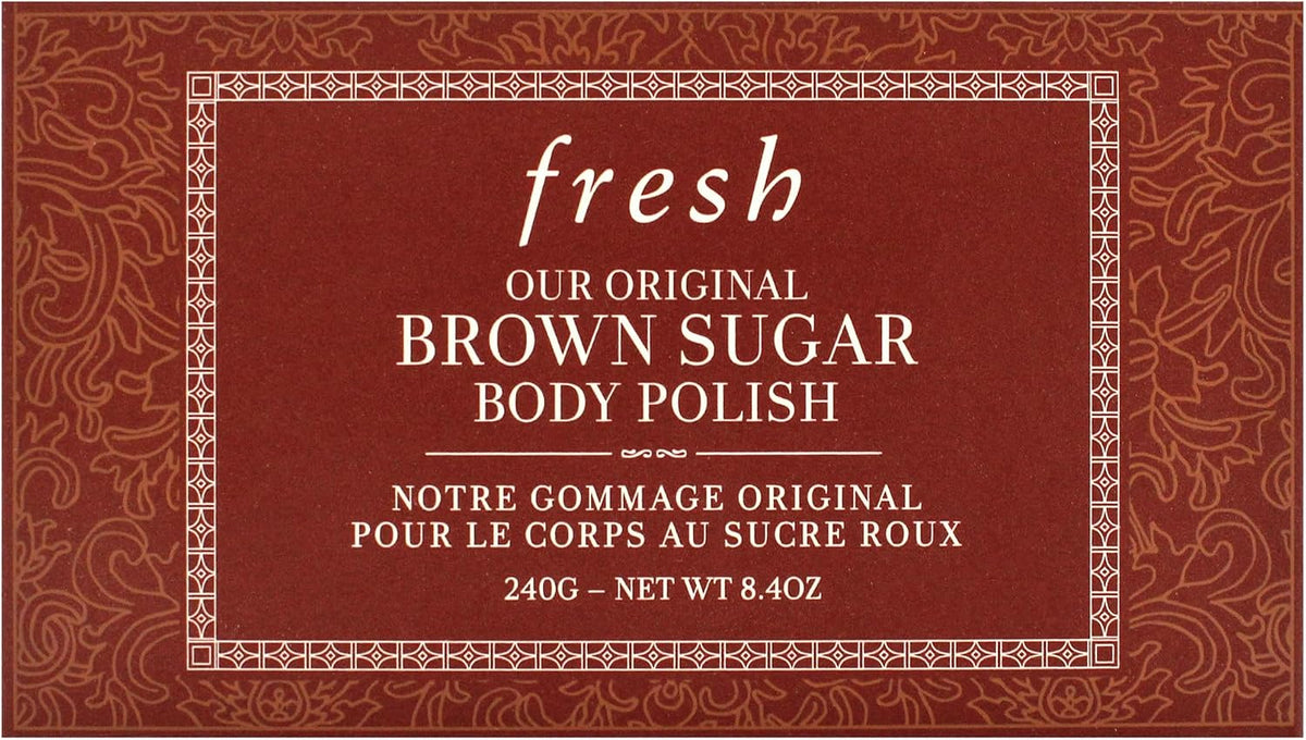 Fresh skincare brown sugar body polish lifestyle view