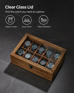 SONGMICS 10-slot watch holder side angle