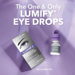 LUMIFY redness relief before and after visual comparison