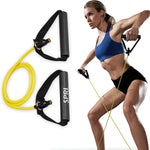 SPRI resistance band front view fitness equipment