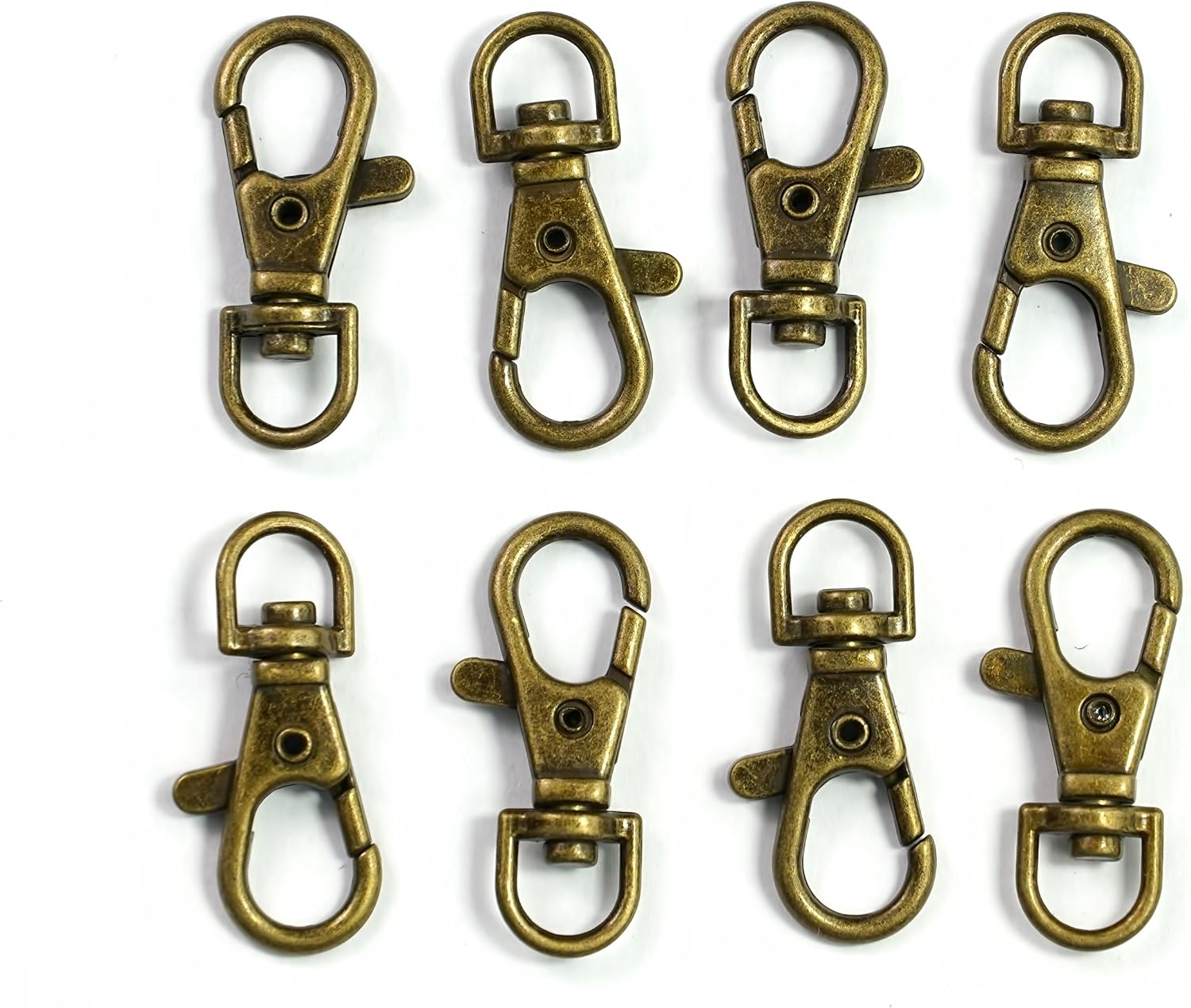 All In One lobster claw swivel clasps front view hardware accessories.
