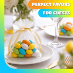 Crazyoutlet roasted almonds candy coated party favors on a serving tray.