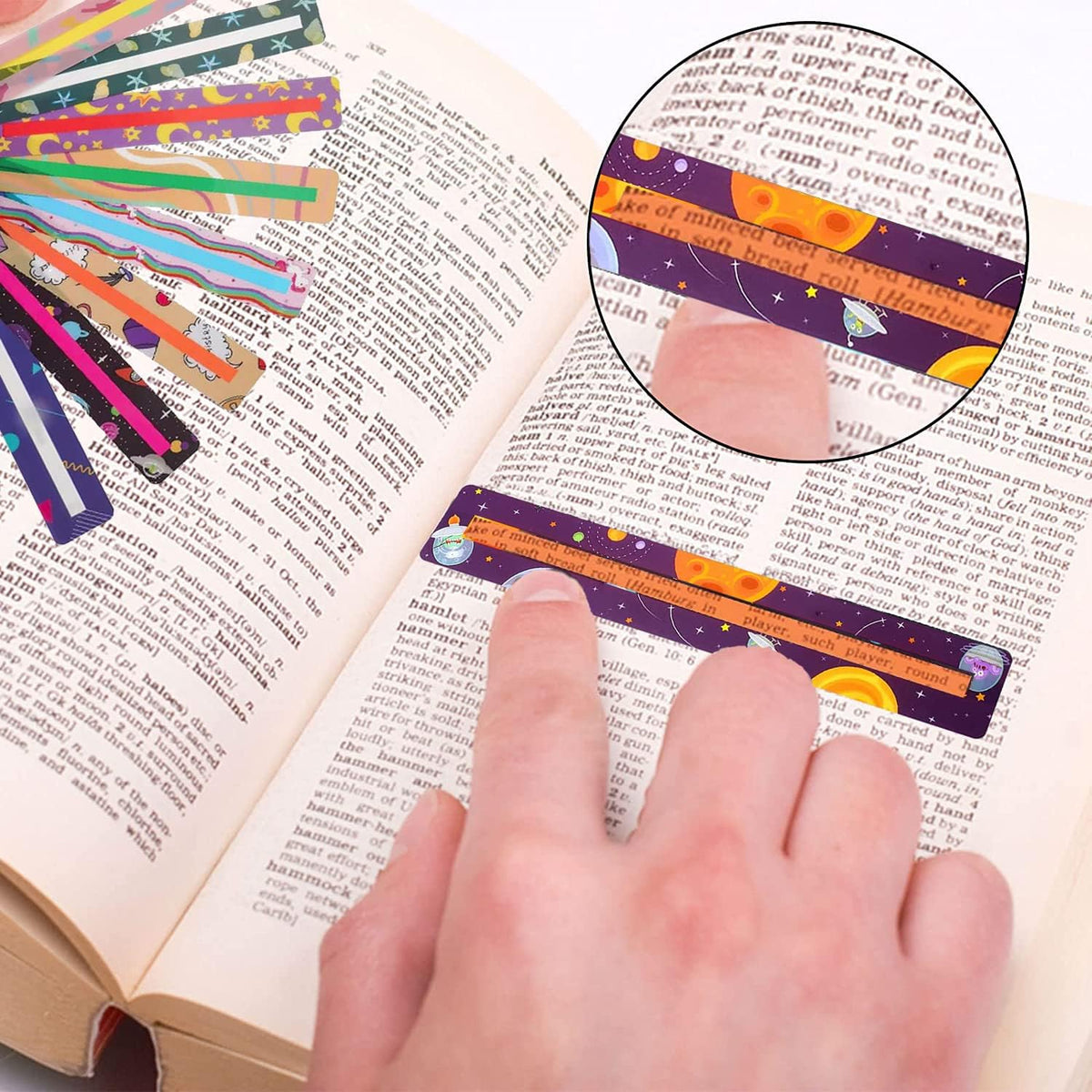 GISGOO finger reader trackers with magnifying window