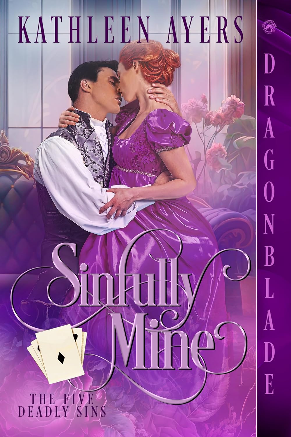 Kathleen Ayers Sinfully Mine paperback front view authentic historical romance novel