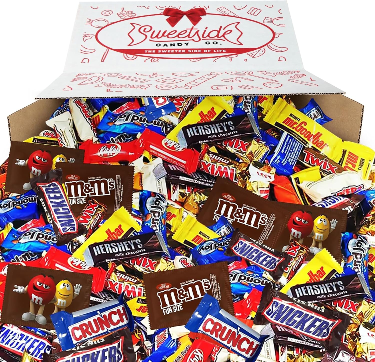 Sweetside Candy Co. Easter Chocolate Candy Variety Pack front view of the bulk five pound bag filled with assorted chocolates.