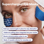 Bliss Pro reusable under eye patches showing the micro suction cup texture