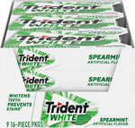 Trident White Peppermint Sugar-Free Chewing Gum, 9 Packs of 16 Pieces (144 Total Pieces) - Image 11