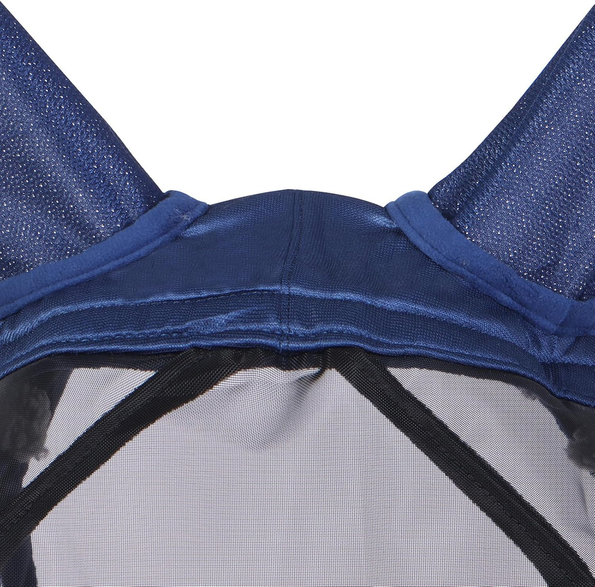 Fleece padding detail on Harrison Howard horse fly mask