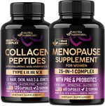NutraHarmony Collagen Peptides and Menopause Supplement bottle front view