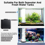 Hygger quiet oxygen diffuser stone submerged in freshwater tank
