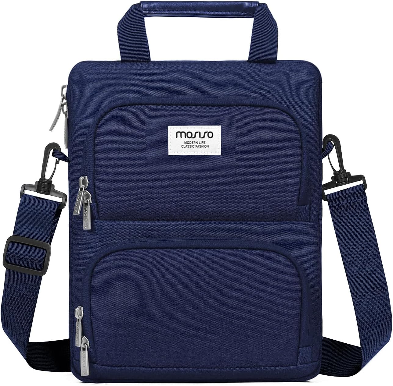 Mosiso 360 Protective Vertical Tablet Shoulder Bag front view