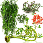 Grddaef reptile vines and plants set for terrarium front view