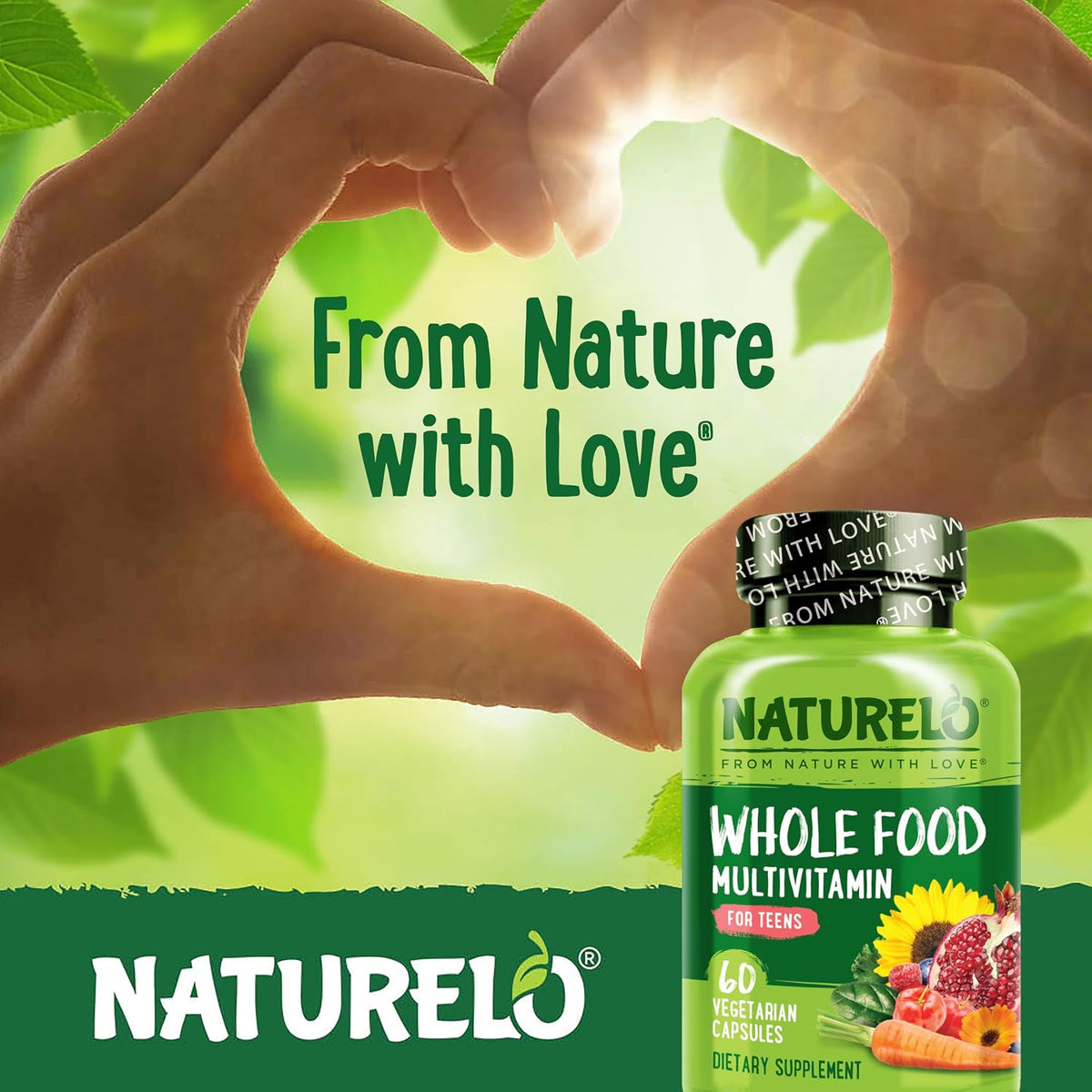 NATURELO vegetarian capsules packaging view