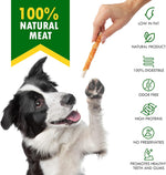 Natural rawhide chew sticks for dogs with real chicken