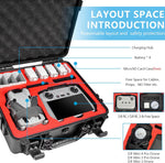 FPVtosky waterproof case open layout with custom EVA foam interior