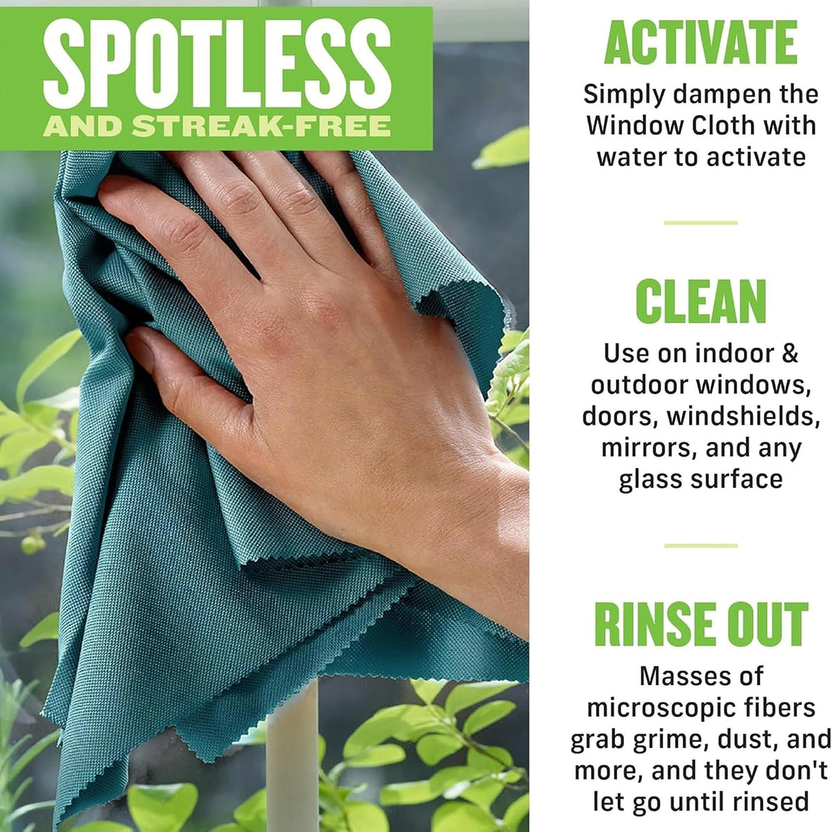 E-Cloth window cleaning kit folded neatly