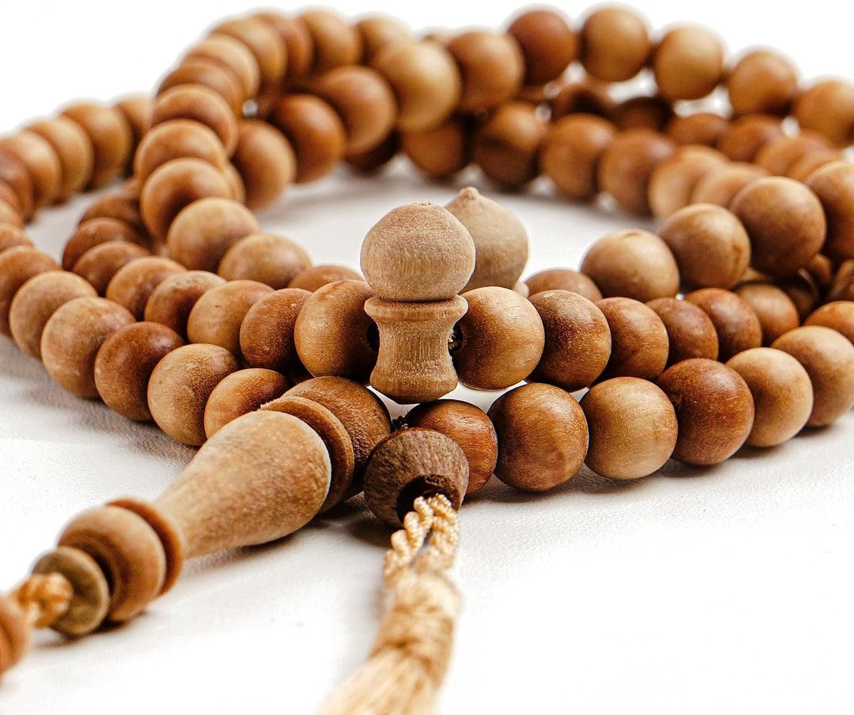 Section dividers placed after every 33 beads on the prayer rosary